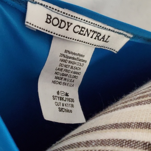 BODY CENTRAL AQUA BODYSUIT SIZE SM - Picture 7 of 8